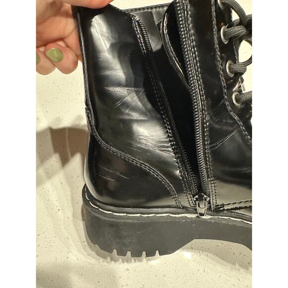 Soda Women’s Boots Combat Moto Harley Paton Lace up Goth Grunge Black 8M - Picture 11 of 13